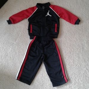 Nike Air Jordan Toddler Sweatsuit Black 12 Months